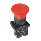 Plastics Push Button Switch Φ40 Mushroom Momentary Red 1 Normally-Closed